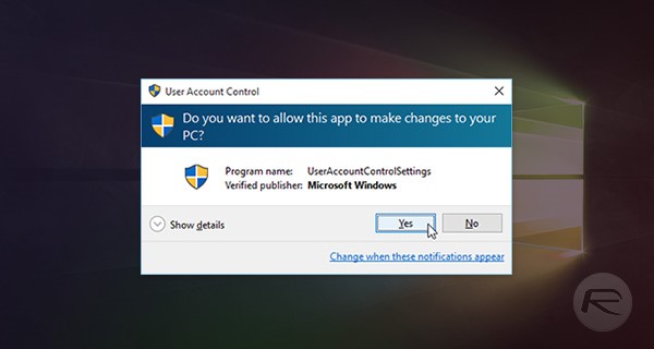 DisableWindows10UACfullscreenprompts