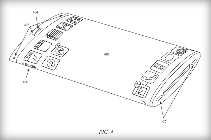 Apple đăng ký bằng sáng chế iPhone với màn hình 360 độ bọc xung quanh