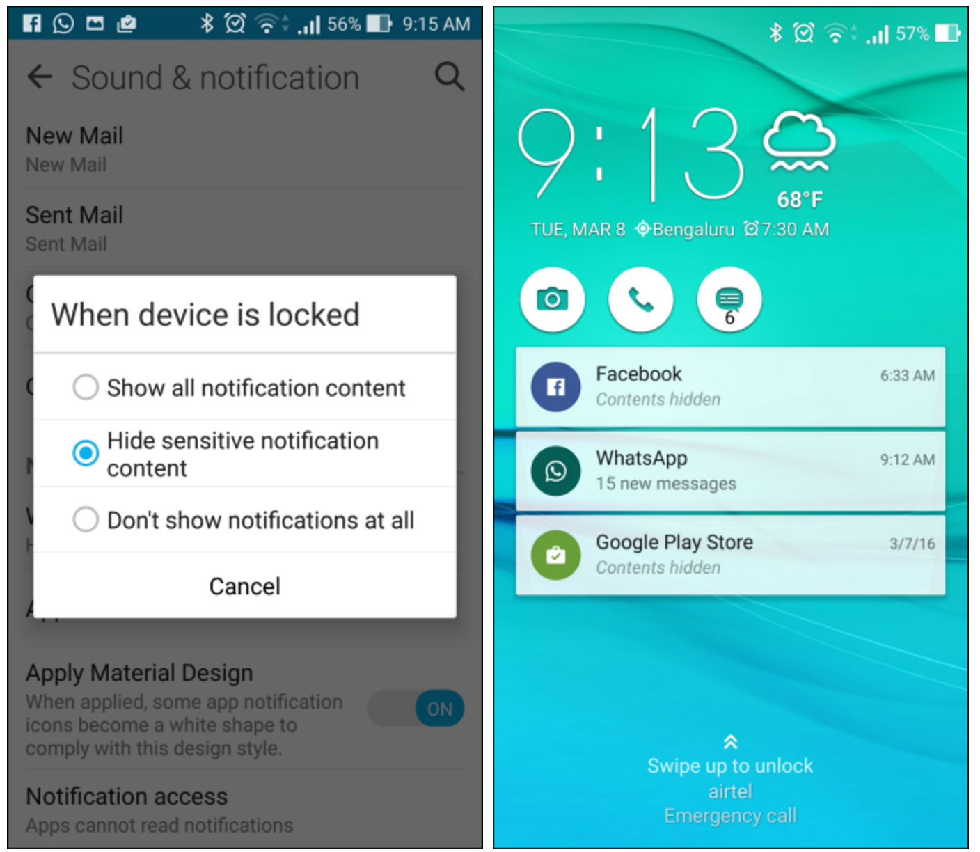 Cách ẩn nội dung thông báo từ màn hình khóa Android và iPhone
