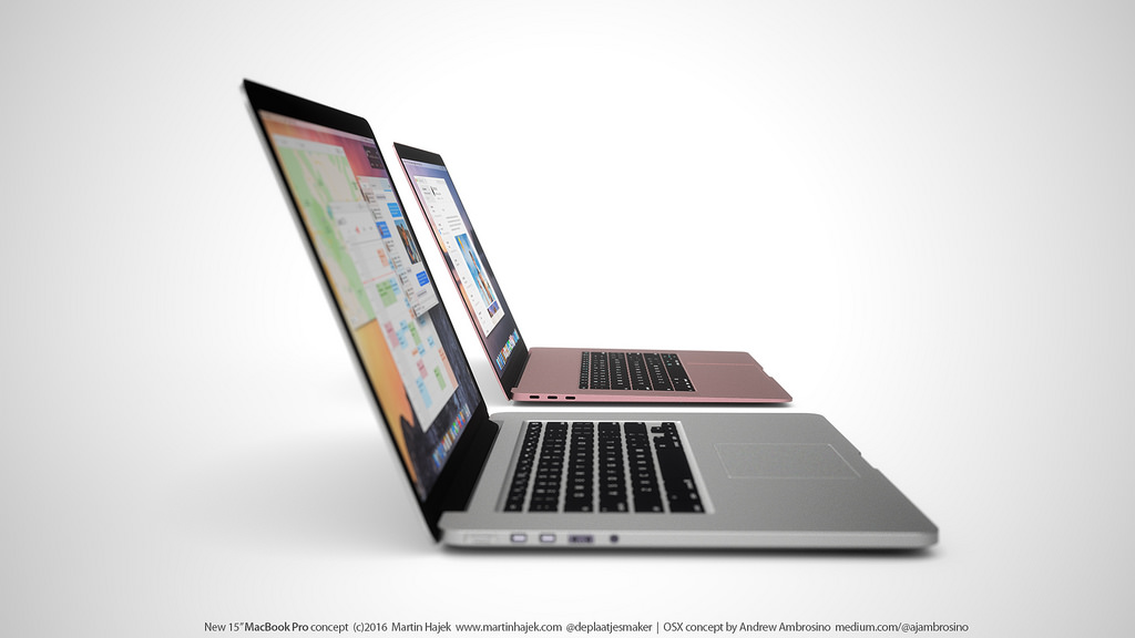 Chiêm ngưỡng ý tưởng Macbook Pro Retina màu vàng hồng