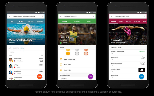 Google tối ưu hóa công cụ tìm kiếm dành cho Olympic 2016