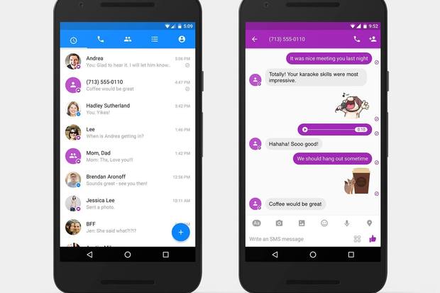 Người dùng Android đã có thể nhắn tin SMS bằng Facebook Messenger
