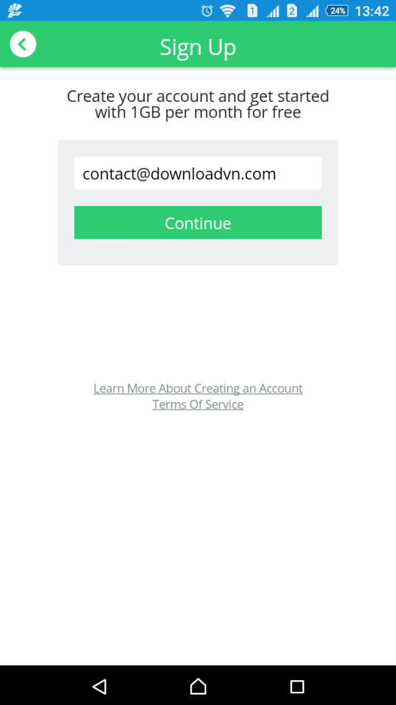 sign up