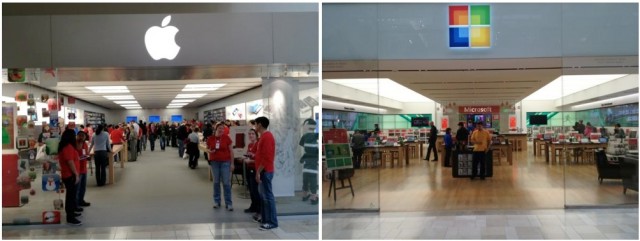 store-cua-microsoft-long-lay-giong-het-apple-store-chi-co-dieu-la-khong-co-khach