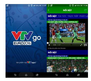 Thưởng thức Euro 2016 trên HTC 10