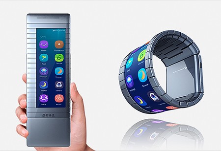 Trung Quốc giới thiệu smartphone có thể bẻ cong thành smartwatch