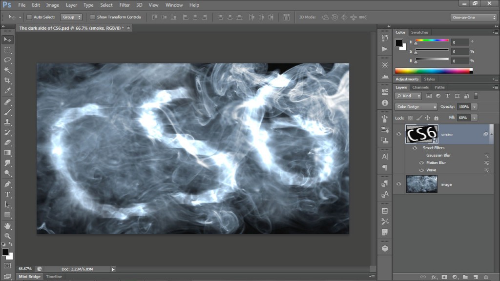 Giao diện Photoshop CS6