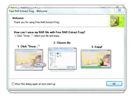 Free_RAR_Extract_Frog_Screenshot_Welcome_458