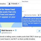 Facebook thử nghiệm kiểu đăng tin mới giống Twitter