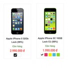 iPhone 5c giá 2 triệu đồng tràn về Việt Nam