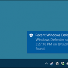 Vô hiệu hóa thông báo Windows Defender trên Windows 10